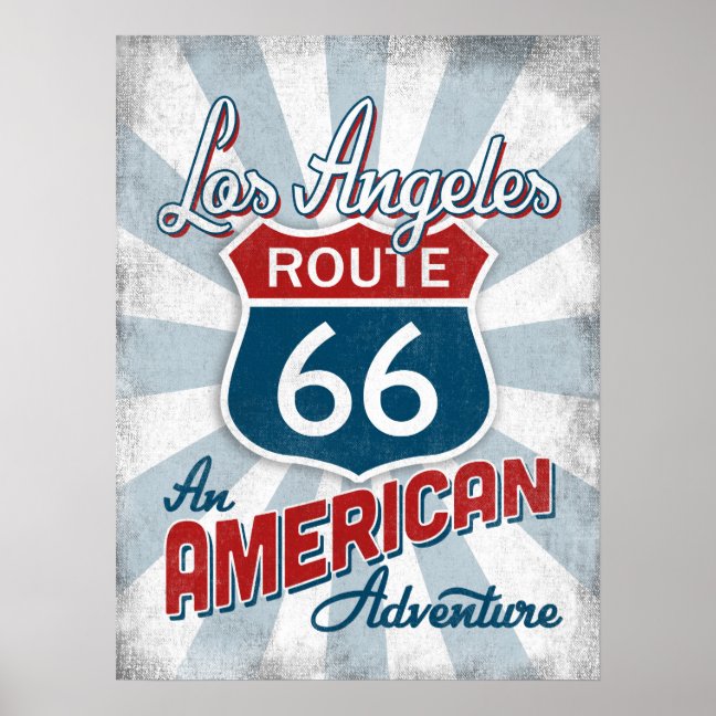 Los Angeles California Poster - Route 66