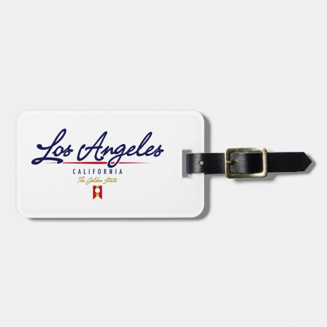 Los Angeles Script Luggage Tag (Front Horizontal)