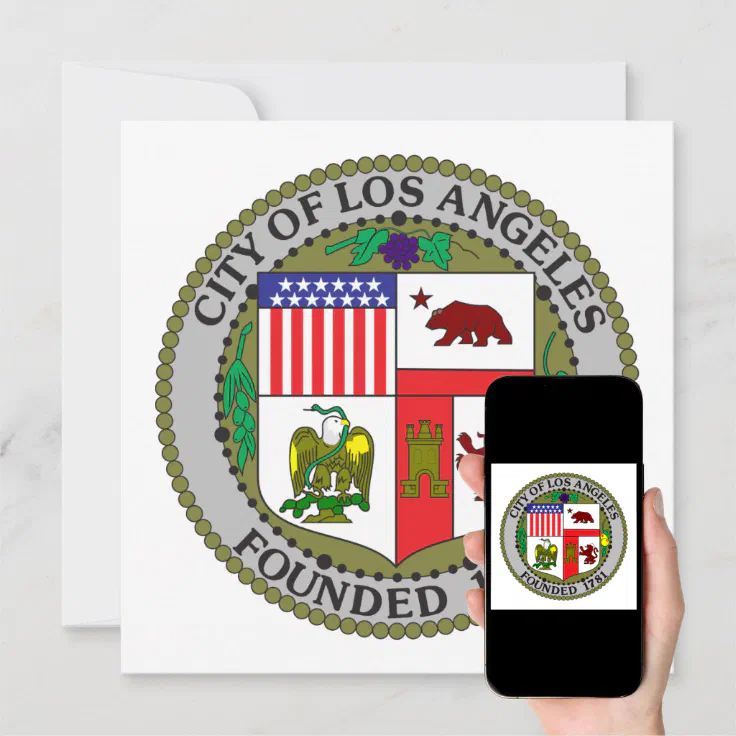 Los Angeles Seal Invitation Zazzle