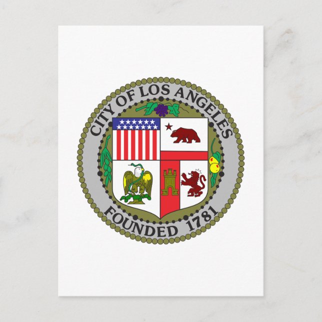 Los Angeles Seal Postcard (Front)