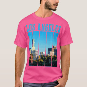 Los Angeles Skyline 323 LA California Retro Vintag T-Shirt