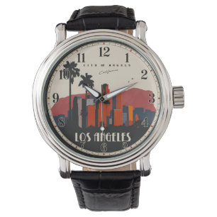 Los Angeles Skyline Art Deco Watch