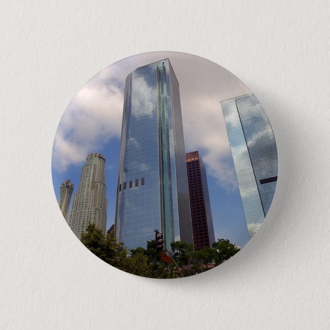 Los Angeles Skyline Button (Front)