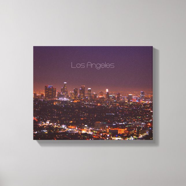 Los Angeles Skyline Canvas Print (Front)