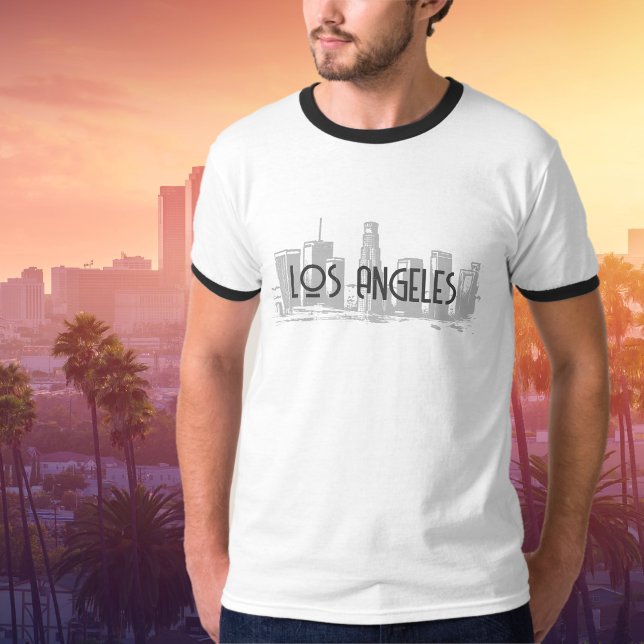 Los Angeles Skyline Graphic T-Shirt (Creator Uploaded)