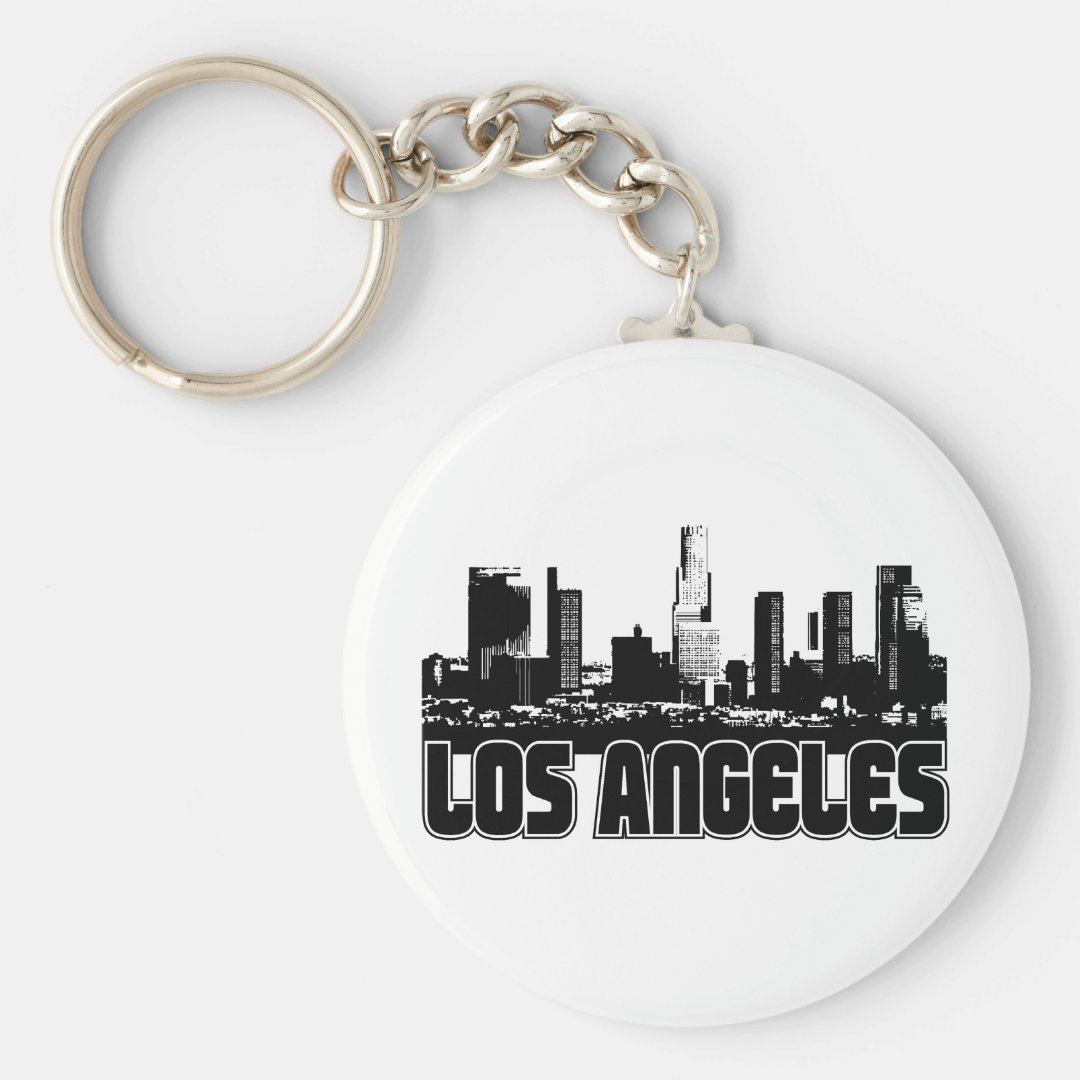 Los Angeles Skyline Keychain Zazzle