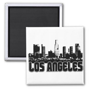 Los Angeles Skyline Magnet by TurnRight at Zazzle