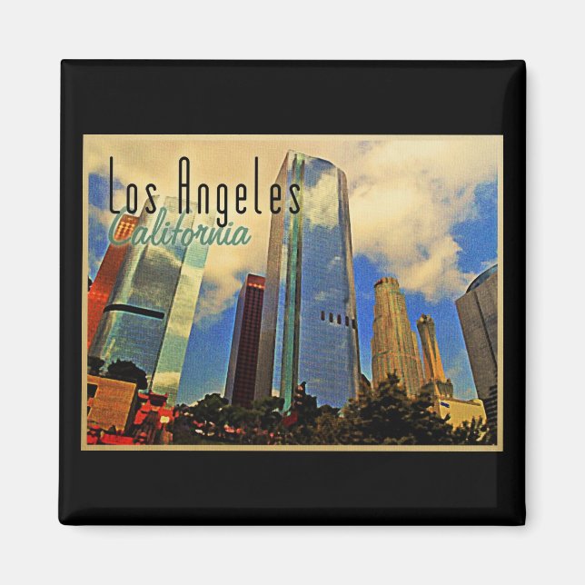 Los Angeles Skyline Magnet (Front)