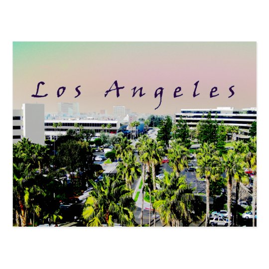 Los Angeles Skyline Postcard | Zazzle.com
