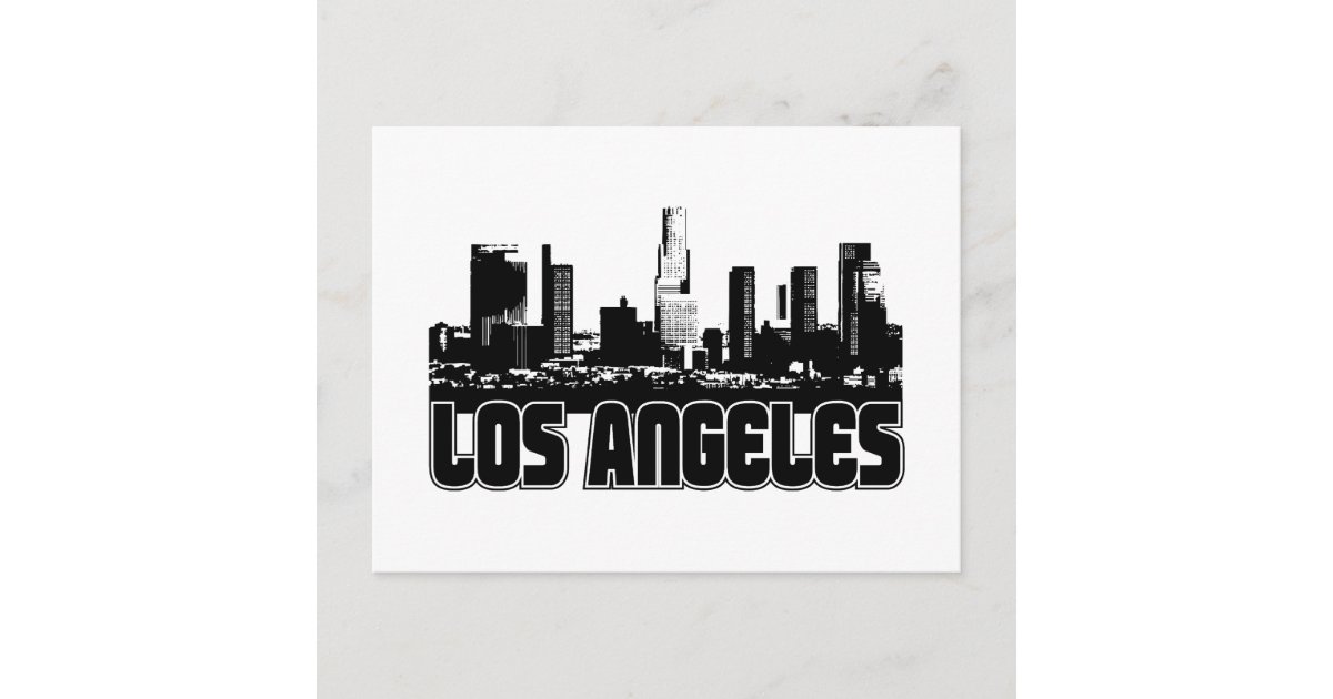 Los Angeles Skyline Postcard | Zazzle