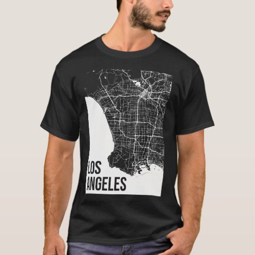 Los Angeles Southern California Area Map T_Shirt