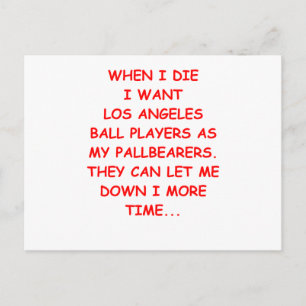 los angeles sports postcard