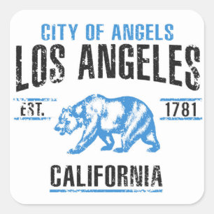 Los Angeles Square Sticker