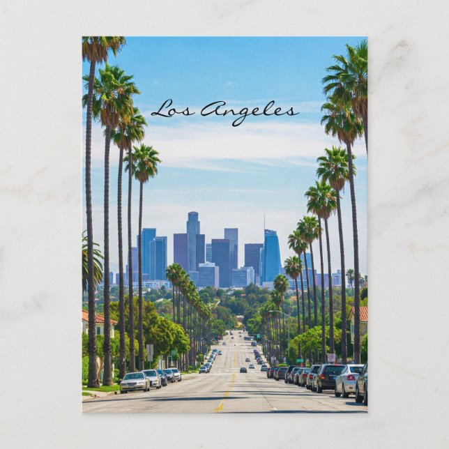 Los Angeles Street postcard (Front)