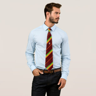 Los Angeles stripes flag Neck Tie
