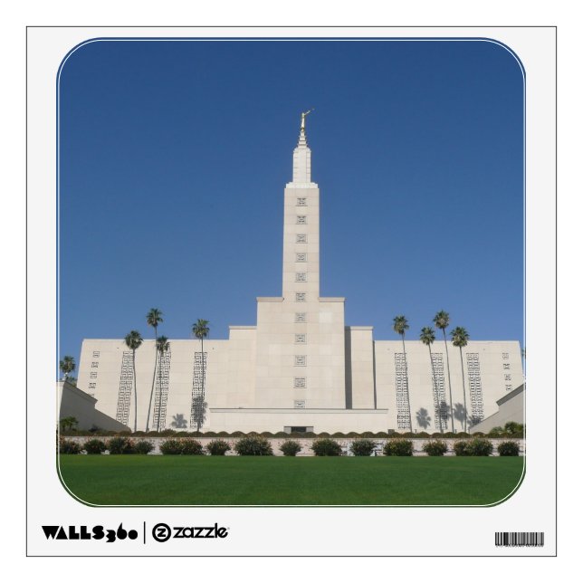 LOS ANGELES TEMPLE WALL ART DECAL (Front)