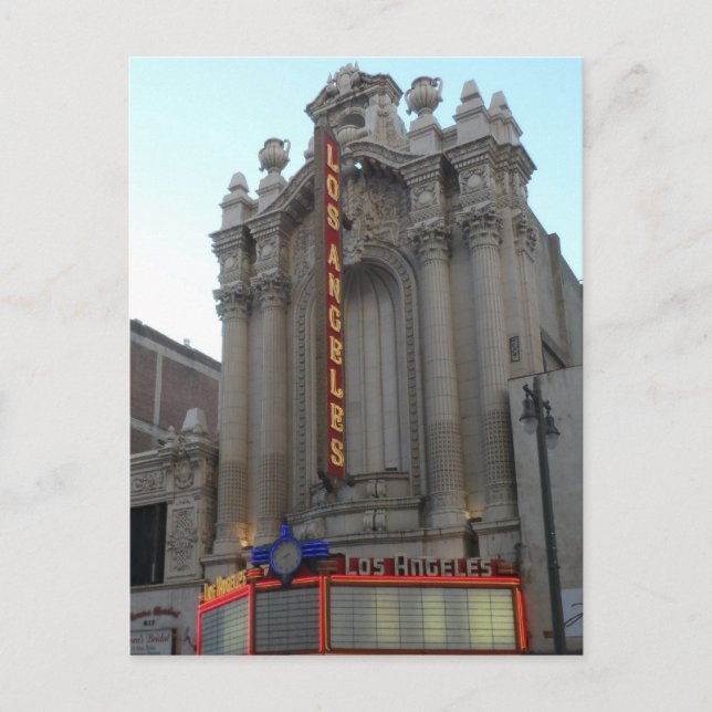 Los Angeles Theater Postcard (Front)