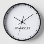 Los Angeles Time Zone Newsroom Style Clock at Zazzle