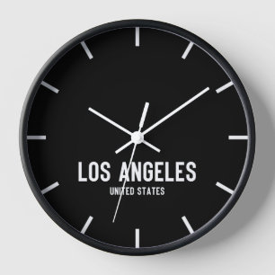 Los Angeles Time Zone Newsroom Wall Clock