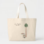 Los Angeles Tote Bag Wedding favor<br><div class="desc">Celebrate your special day in the heart of Los Angeles with our Los Angeles Tote Bag Wedding Favors. These stylish and practical tote bags are perfect for gifting your guests, allowing them to carry a piece of the city's charm wherever they go. Crafted with care, our Los Angeles Tote Bags...</div>