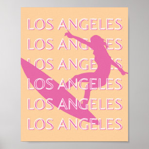 Los Angeles Travel Art, California, Beach Lovers Poster