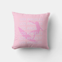 Los Angeles Travel Art, California,  Pink, Preppy