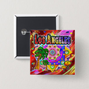 Los Angeles Tropical Friends Button