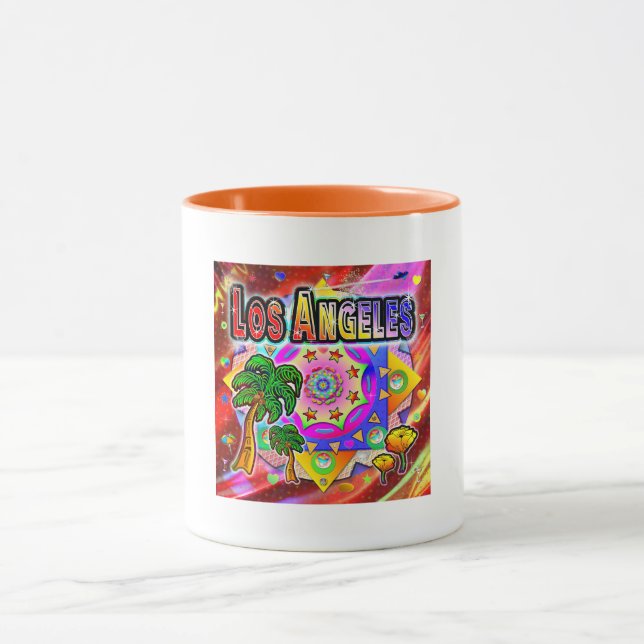 Los Angeles Tropical Friends Mug (Center)