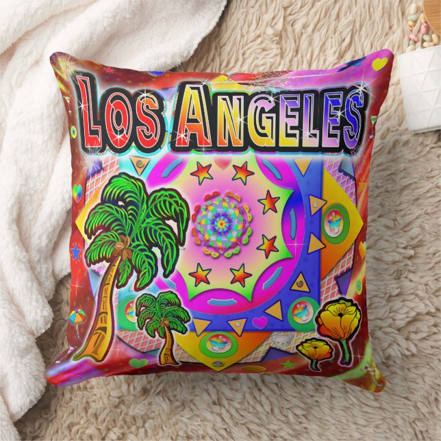 Los Angeles Tropical Friends Pillow (Blanket)