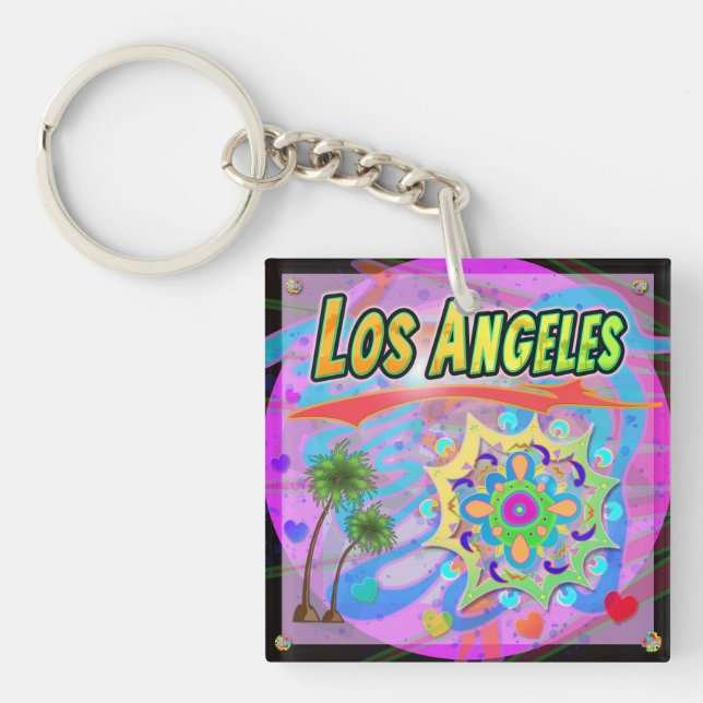 Los Angeles True Progress Keychain (Front)