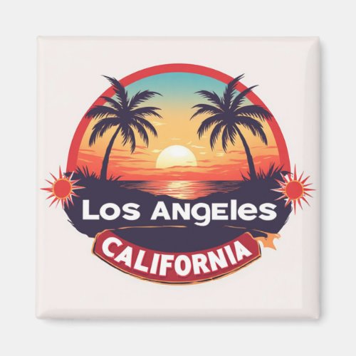 Los Angeles USA City Pride Gift For Visitors 📍 Magnet