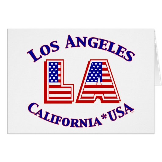 Los Angeles USA Patriotic Logo (Front Horizontal)