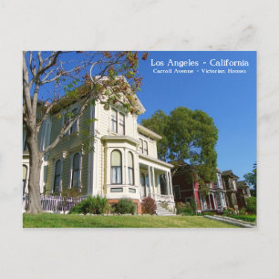 Los Angeles Victorian Houses Postcard! Postcard