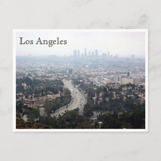 los angeles view postcard (Front)