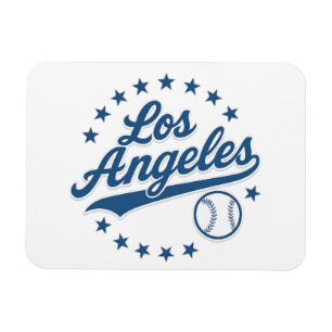 Los Angeles Vintage Baseball Logo Design – Classic Magnet