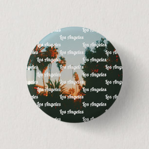 Los Angeles, West Hollywood Travel Souvenir Button