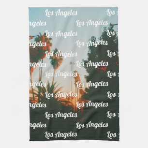 Los Angeles, West Hollywood Travel Souvenir Kitchen Towel