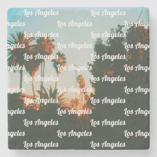 Los Angeles, West Hollywood Travel Souvenir Stone Coaster