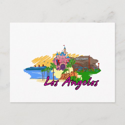 Los Angelos _ California _ USApng Postcard