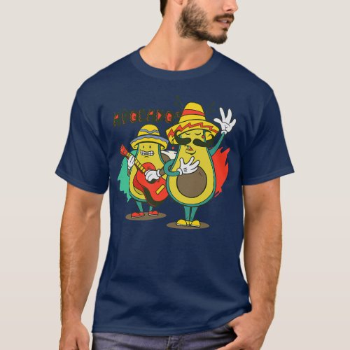 Los Avocados Cinco De Mayo Mexican Guitar And T_Shirt