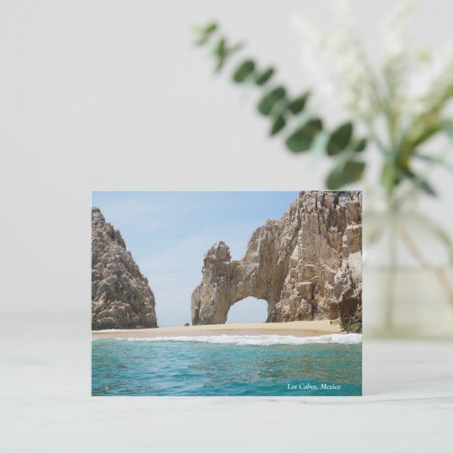 Los Cabos Baja Mexico Desert Landscape Sea Holiday Postcard (Standing Front)