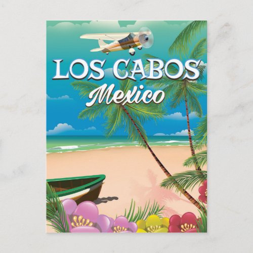 Los Cabos Mexico Beach poster Postcard