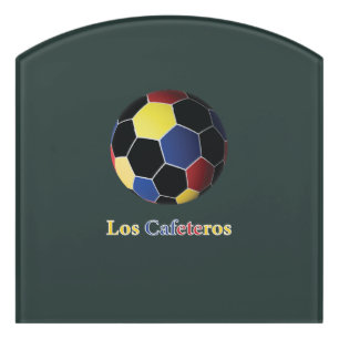 Los Cafeteros Door Sign