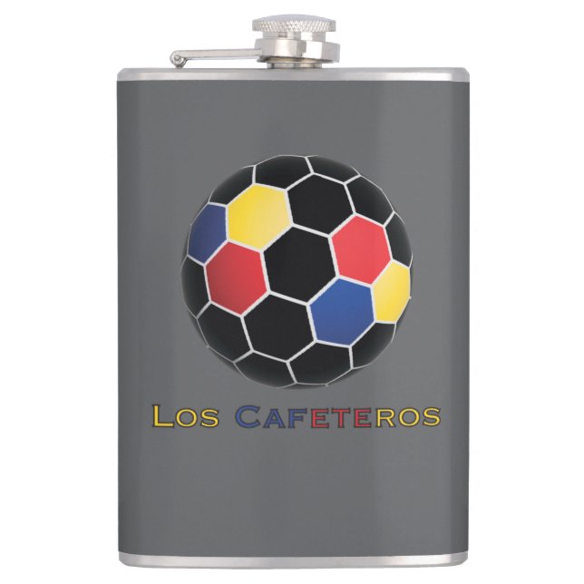 Los Cafeteros Flask (Front)
