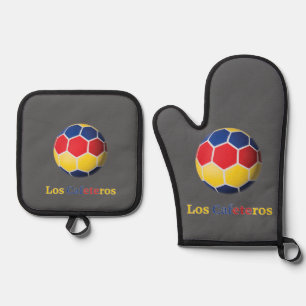 Los Cafeteros Oven Mitt & Pot Holder Set