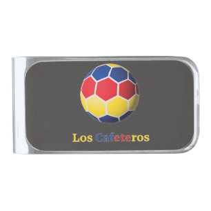 Los Cafeteros Silver Finish Money Clip