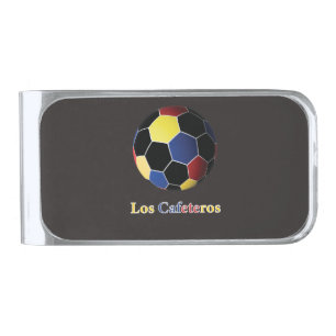 Los Cafeteros Silver Finish Money Clip