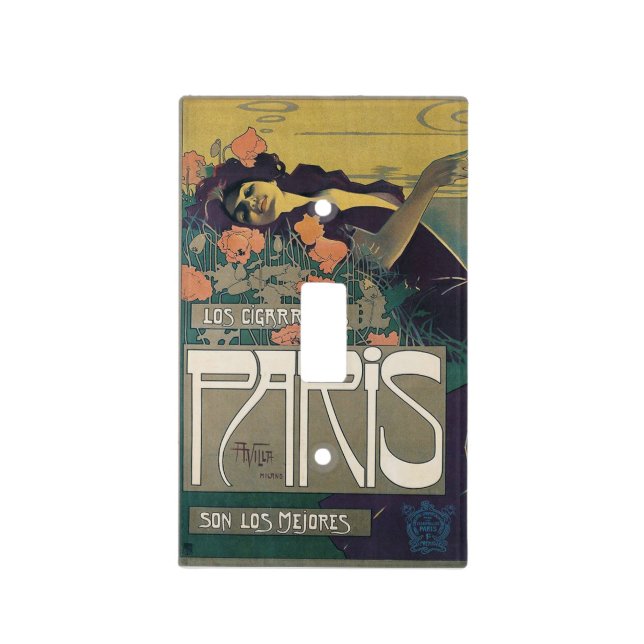  Los Cigarrillos París,  Light Switch Cover (Front)