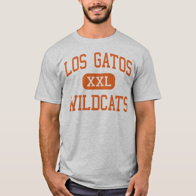 Los Gatos - Wildcats - High - Los Gatos California T-Shirt (Front)