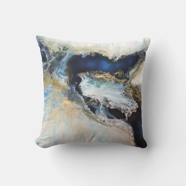 Los Mares Throw Pillow (Front)